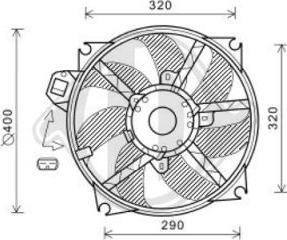 Diederichs DCL1191 - Вентилятор, охлаждение двигателя autosila-amz.com
