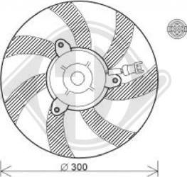 Diederichs DCL1193 - Вентилятор, охлаждение двигателя autosila-amz.com