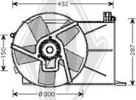 Diederichs DCL1153 - Вентилятор, охлаждение двигателя autosila-amz.com