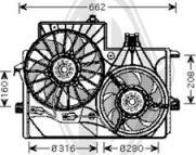 Diederichs DCL1161 - Вентилятор, охлаждение двигателя autosila-amz.com