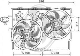 Diederichs DCL1300 - Вентилятор, охлаждение двигателя autosila-amz.com