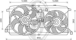 Diederichs DCL1298 - Вентилятор, охлаждение двигателя autosila-amz.com