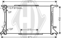 Diederichs DCM1494 - Радиатор, охлаждение двигателя autosila-amz.com