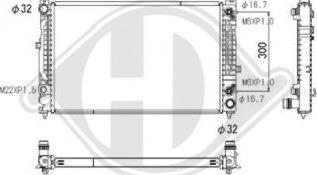 Diederichs DCM1456 - Радиатор, охлаждение двигателя autosila-amz.com