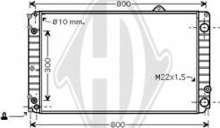 Diederichs DCM1485 - Радиатор, охлаждение двигателя autosila-amz.com