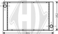 Diederichs DCM1582 - Радиатор, охлаждение двигателя autosila-amz.com