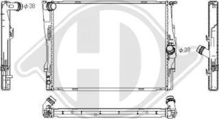 Diederichs DCM1572 - Радиатор, охлаждение двигателя autosila-amz.com