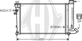 Diederichs DCM1687 - Радиатор, охлаждение двигателя autosila-amz.com