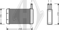 Diederichs DCM1094 - Теплообменник, отопление салона autosila-amz.com