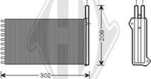 Diederichs DCM1095 - Теплообменник, отопление салона autosila-amz.com