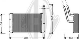 Diederichs DCM1096 - Теплообменник, отопление салона autosila-amz.com