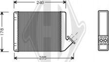 Diederichs DCM1046 - Теплообменник, отопление салона autosila-amz.com