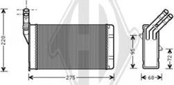 Diederichs DCM1048 - Теплообменник, отопление салона autosila-amz.com