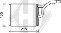 Diederichs DCM1043 - Теплообменник, отопление салона autosila-amz.com