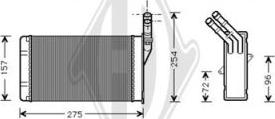 Diederichs DCM1053 - Теплообменник, отопление салона autosila-amz.com