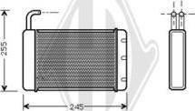 Diederichs DCM1006 - Теплообменник, отопление салона autosila-amz.com