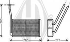 Diederichs DCM1016 - Теплообменник, отопление салона autosila-amz.com