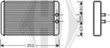 Diederichs DCM1080 - Теплообменник, отопление салона autosila-amz.com