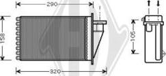 Diederichs DCM1081 - Теплообменник, отопление салона autosila-amz.com