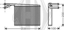 Diederichs DCM1140 - Теплообменник, отопление салона autosila-amz.com