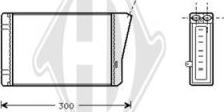 Diederichs DCM1158 - Теплообменник, отопление салона autosila-amz.com