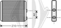 Diederichs DCM1169 - Теплообменник, отопление салона autosila-amz.com