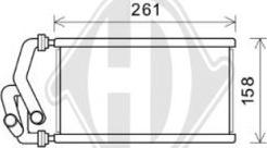 Diederichs DCM1111 - Теплообменник, отопление салона autosila-amz.com