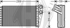 Diederichs DCM1184 - Теплообменник, отопление салона autosila-amz.com