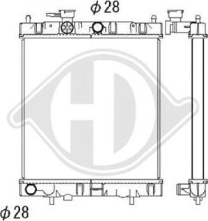 Diederichs DCM1801 - Радиатор, охлаждение двигателя autosila-amz.com