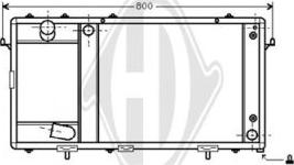 Diederichs DCM1393 - Радиатор, охлаждение двигателя autosila-amz.com