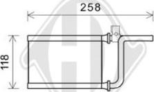 Diederichs DCM1330 - Теплообменник, отопление салона autosila-amz.com