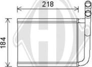 Diederichs DCM1320 - Теплообменник, отопление салона autosila-amz.com