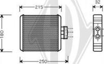 Diederichs DCM1248 - Теплообменник, отопление салона autosila-amz.com