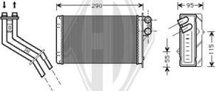 Diederichs DCM1209 - Теплообменник, отопление салона autosila-amz.com