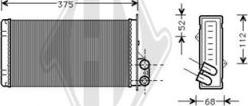 Diederichs DCM1208 - Теплообменник, отопление салона autosila-amz.com