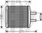 Diederichs DCM1280 - Теплообменник, отопление салона autosila-amz.com