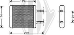 Diederichs DCM1281 - Теплообменник, отопление салона autosila-amz.com