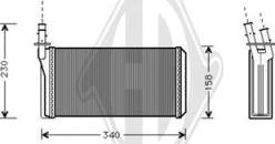 Diederichs DCM1270 - Теплообменник, отопление салона autosila-amz.com