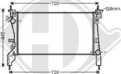 Diederichs DCM1739 - Радиатор, охлаждение двигателя autosila-amz.com