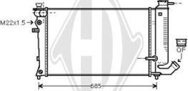 Diederichs DCM1720 - Радиатор, охлаждение двигателя autosila-amz.com