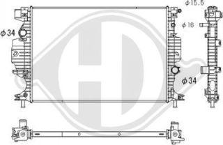 Diederichs DCM3943 - Радиатор, охлаждение двигателя autosila-amz.com