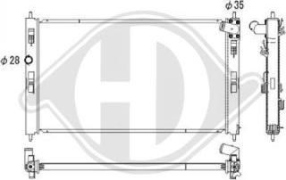 Diederichs DCM3909 - Радиатор, охлаждение двигателя autosila-amz.com