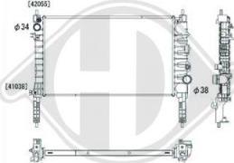 Diederichs DCM3982 - Радиатор, охлаждение двигателя autosila-amz.com