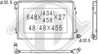 Diederichs DCM3446 - Радиатор, охлаждение двигателя autosila-amz.com