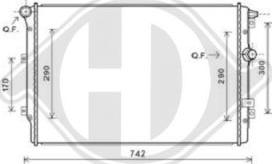 Diederichs DCM3468 - Радиатор, охлаждение двигателя autosila-amz.com