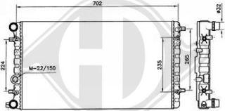 Diederichs DCM3430 - Радиатор, охлаждение двигателя autosila-amz.com