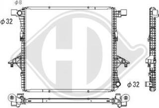 Diederichs DCM3479 - Радиатор, охлаждение двигателя autosila-amz.com