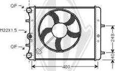 Diederichs DCM3567 - Радиатор, охлаждение двигателя autosila-amz.com