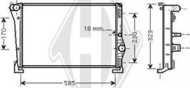 Diederichs DCM3538 - Радиатор, охлаждение двигателя autosila-amz.com