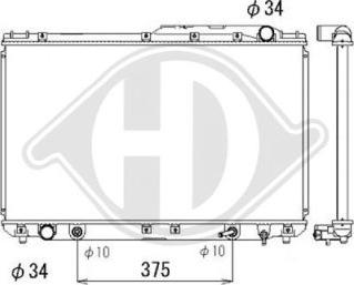 Diederichs DCM3193 - Радиатор, охлаждение двигателя autosila-amz.com